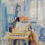 RAOUL DUFY”intérieur aux instruments de musique”