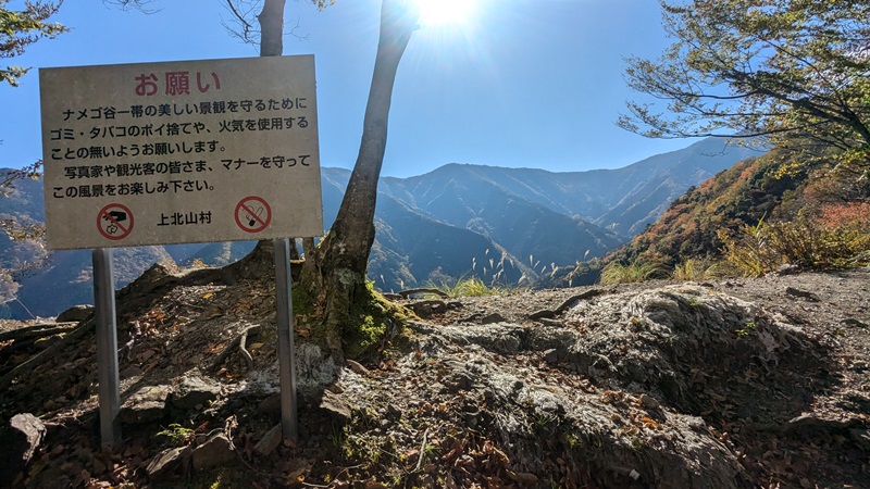 「ナメゴ谷」の紅葉